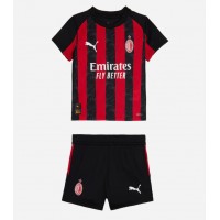 AC Milan Strahinja Pavlovic #31 Domáci Detský futbalový dres 2025-26 Krátky Rukáv (+ trenírky)